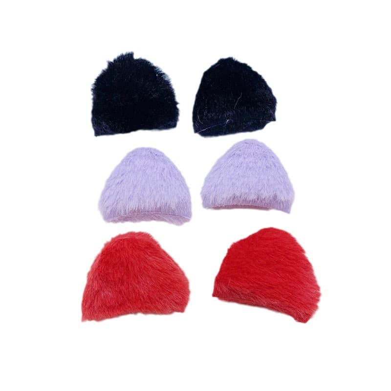 Double-sided cute plush children's headband, hair accessory, doll, decorative accessory, 4cm, DIY 5