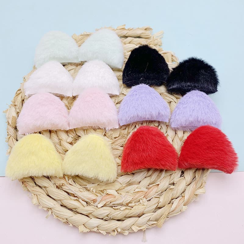 Double-sided cute plush children's headband, hair accessory, doll, decorative accessory, 4cm, DIY