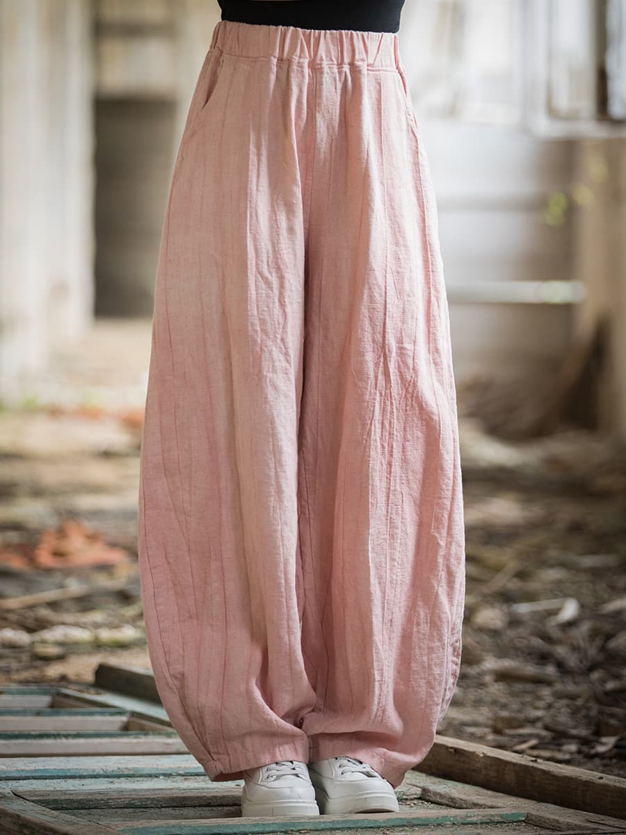 Universal casual trousers, flashlight for traveling, cotton and linen, new collection 5