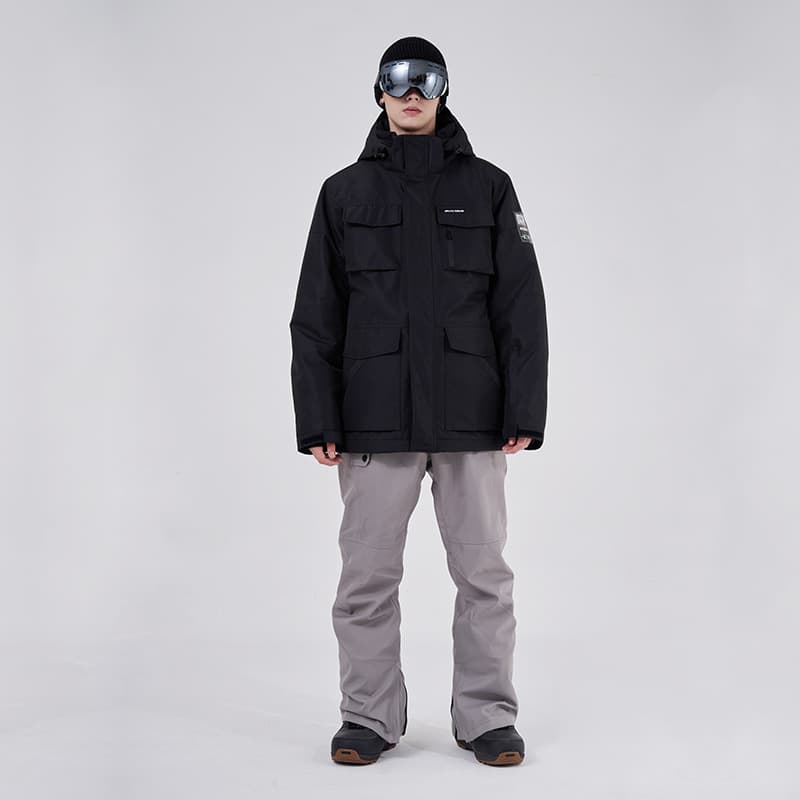 Ski windproof waterproof ski suit, keep warm quilted travel overall, set, increased thickness 2