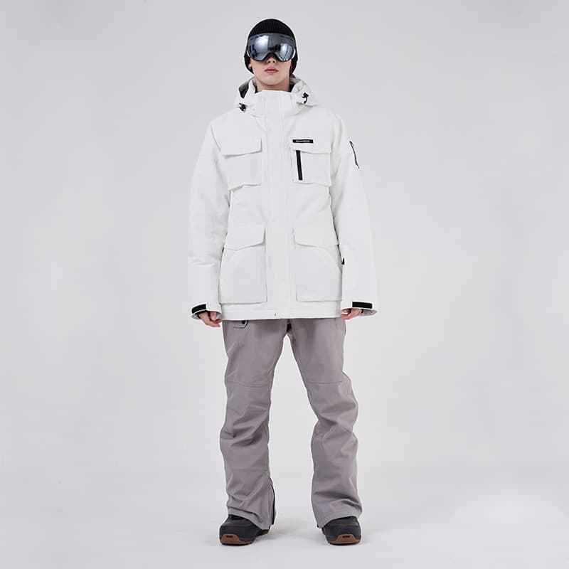 Ski windproof waterproof ski suit, keep warm quilted travel overall, set, increased thickness 3