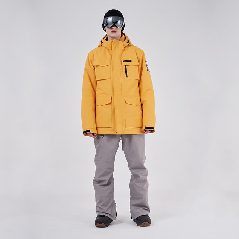 Ski windproof waterproof ski suit, keep warm quilted travel overall, set, increased thickness 5