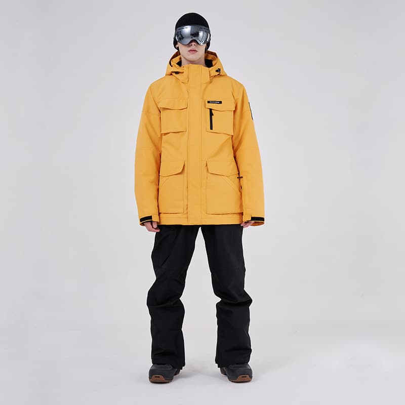Ski windproof waterproof ski suit, keep warm quilted travel overall, set, increased thickness 1