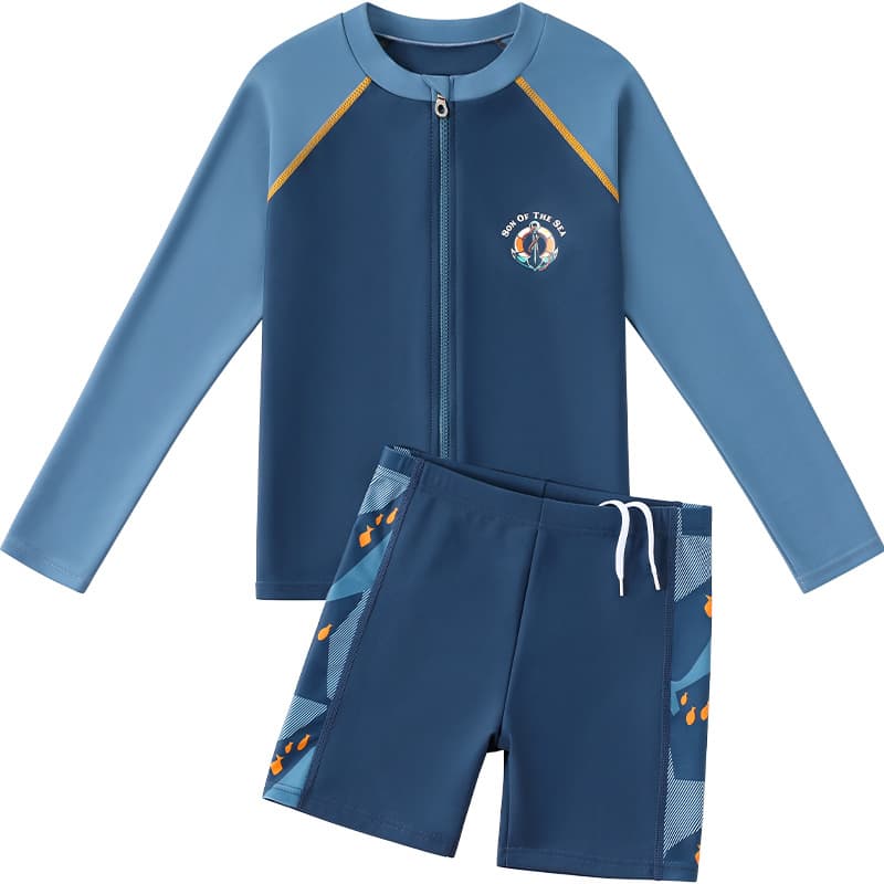 Children's swimwear, long-sleeve for boys, quick dry trousers 5