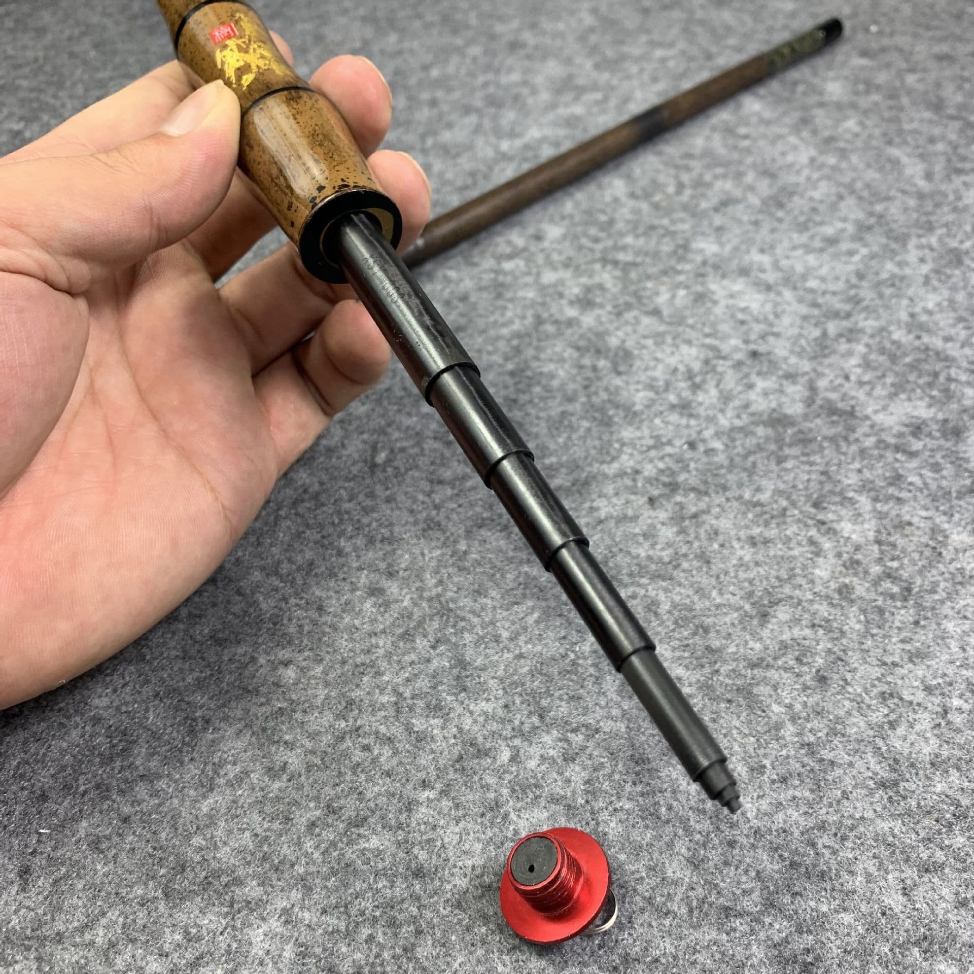 Ultra -short mini hand rod fishing rod super lightweight stream stream rod fishing rod children's fish rod cordi 4