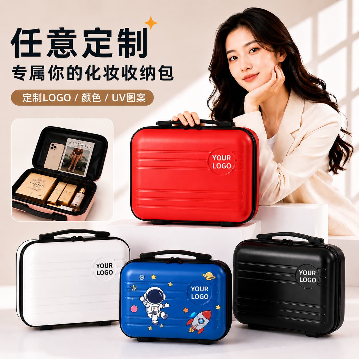Handheld storage system for traveling, universal suitcase, bag, 14 inch, Birthday gift
