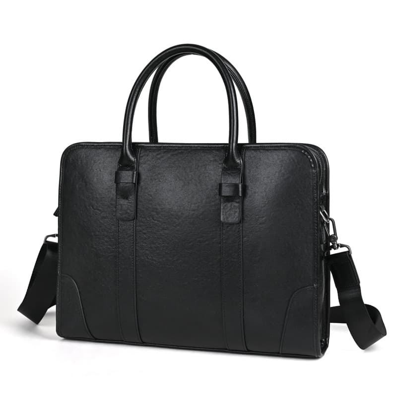 Cross -border men's retro portable briefcase leather large capacity trend simple business briefcase 3