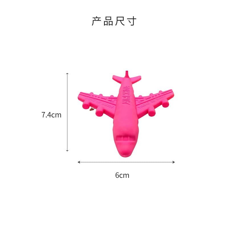 Cartoon children's hairpins for pencils, cute airplane, eraser for students, creative stationery 5