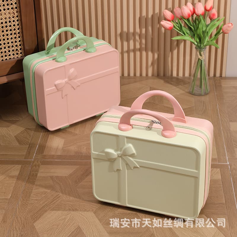 (Wholesale), handheld suitcase with zipper, elite gift box, 14 inch 3