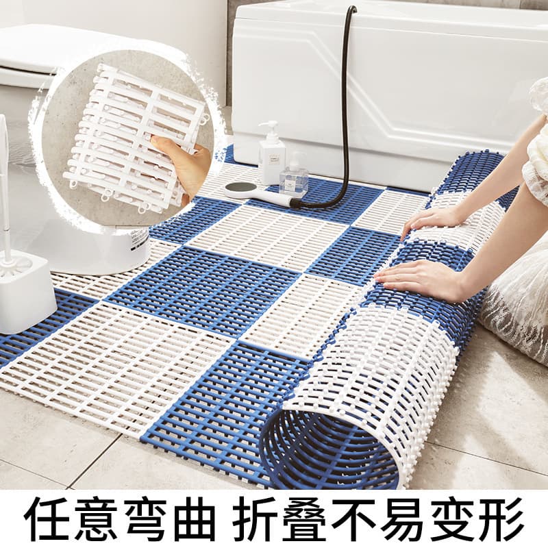 The new home bathroom can stitch pure color non -slip toilet toilet toilet, bathroom, hollow hydrophobic cushion 3