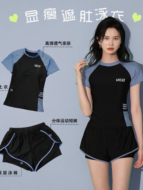 Summer split brand swimwear for leisure, swimming accessory for students for swimming 3