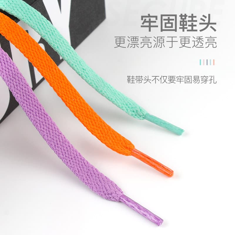 Suitable for Air Force One men's AJ1 shoelace casual shoes for women's sports shoes, small white shoes, shoe rope, white color 2