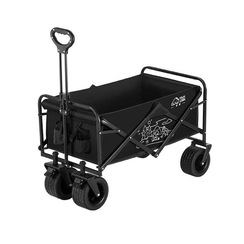 Travel off-road universal cart for camping, folding handheld storage system, swivel wheels 5