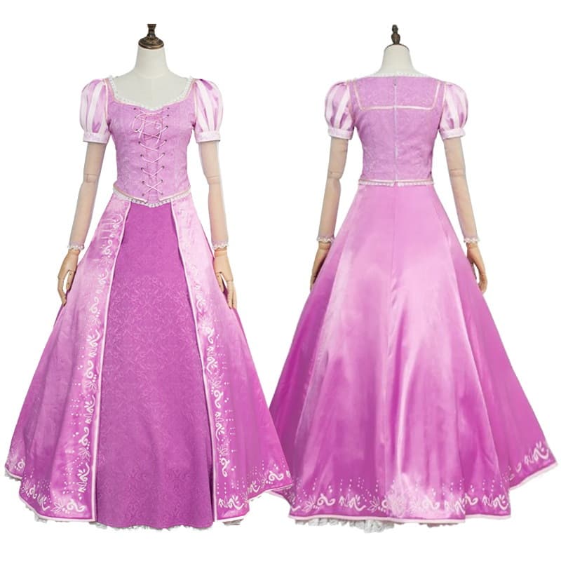 Tangle Cos Costume Rapunzel Cosplay Costume Halloween Princess Lepe 2D animation costume 4