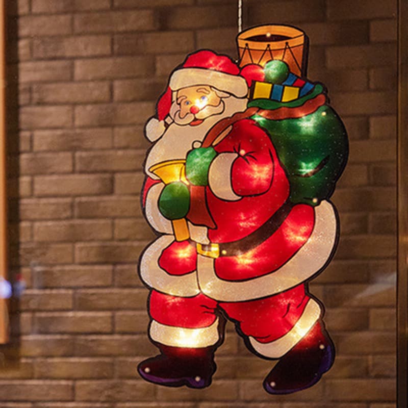 LED Christmas suction lamp Old Man Snowman Snow Window Decoration Lights Festive Fair Light Lights wholesale Christmas Light 4
