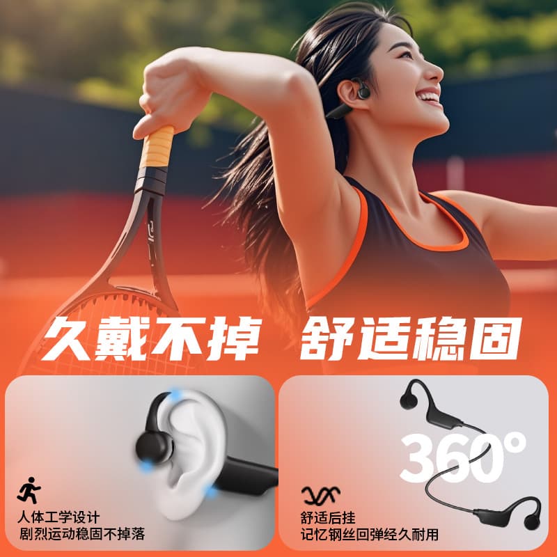 G1 Bluetooth headphones can be plugged in without ears and can be plugged in to run and sport ear-hanging air bone conduction Bluetooth headphones wholesale 2