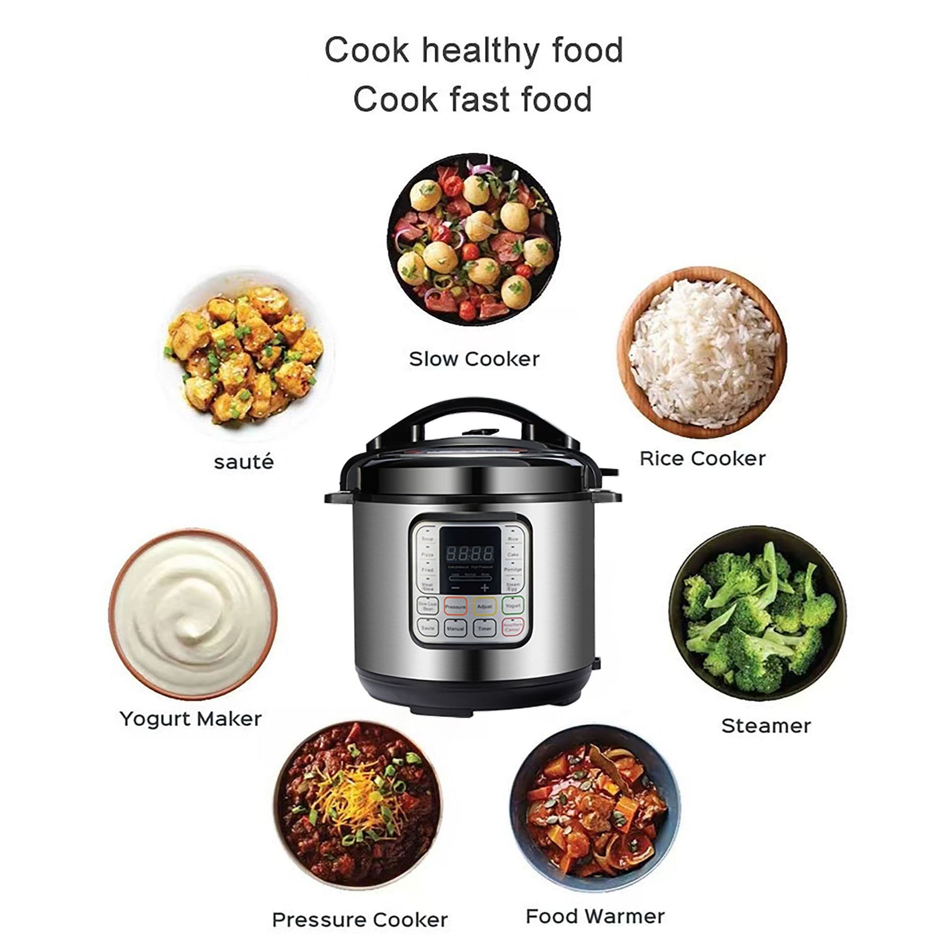 Spot English Voltic Pressure Cooker Pressure Cooker Cross -border E -commerce 6 Shengsheng US Regulations 110V British European Regulations 3