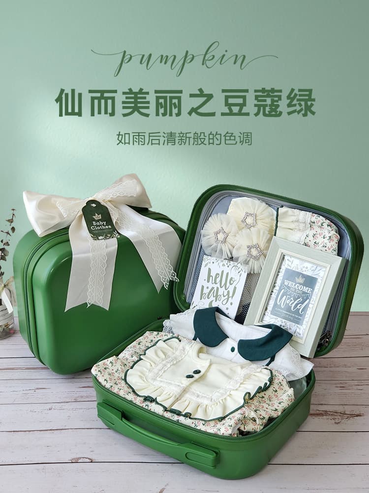 Children's summer gift box girl's, thin green set, Birthday gift 5
