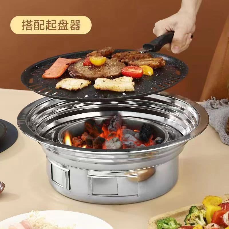Barbecue stove home charcoal Korean barbecue stove carbon grilled stove barbecue stove charcoal stove barbecue machine charcoal outdoor furnace 3