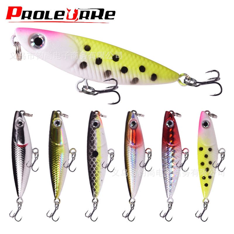The word of the micro -object dog floating surface is a pencil road sub -bait to fish far and fishing small white strip porn bionic fake bait wholesale 1