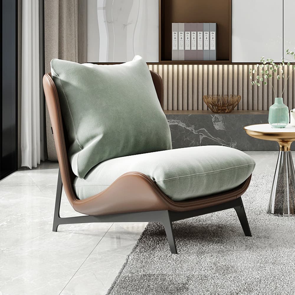 Light luxury single -person sofa chair balcony casual chair minimalized designer model model tiger chair Nordic lazy lieutenant chair 2