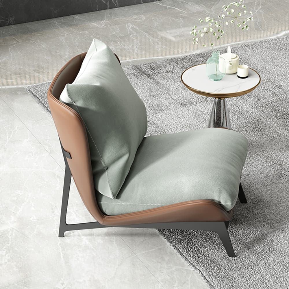 Light luxury single -person sofa chair balcony casual chair minimalized designer model model tiger chair Nordic lazy lieutenant chair 3