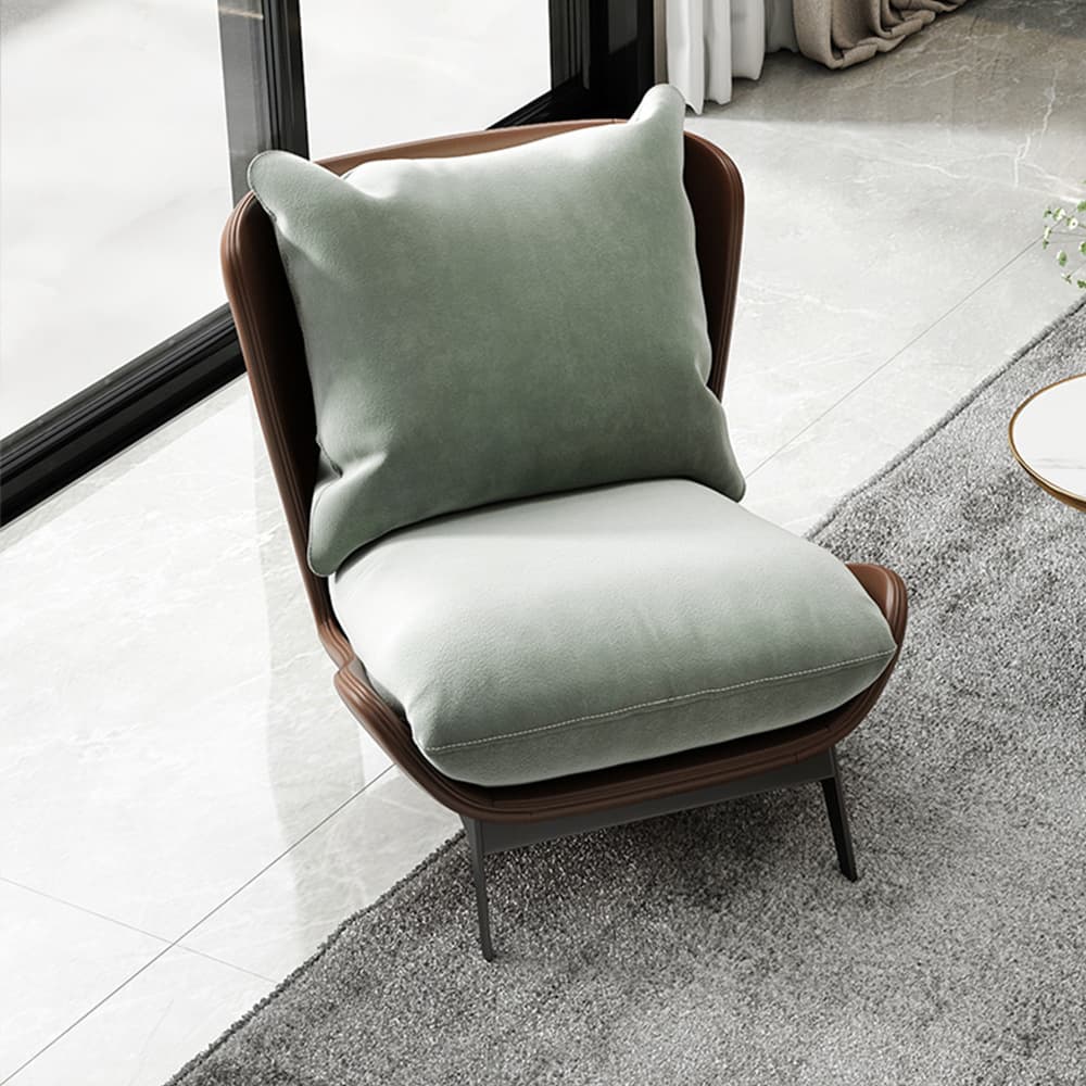 Light luxury single -person sofa chair balcony casual chair minimalized designer model model tiger chair Nordic lazy lieutenant chair 4
