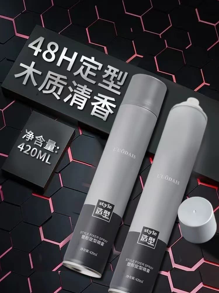 Men's Hair Spray, Gel & Moisturizing Mousse Styling Kit 1