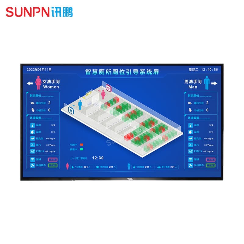Smart Public Toilet LED Display Management System 4