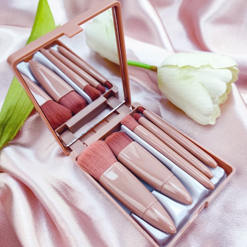 Brush for traveling, small set, mirror, storage box, cosmetic банка для хранения 4