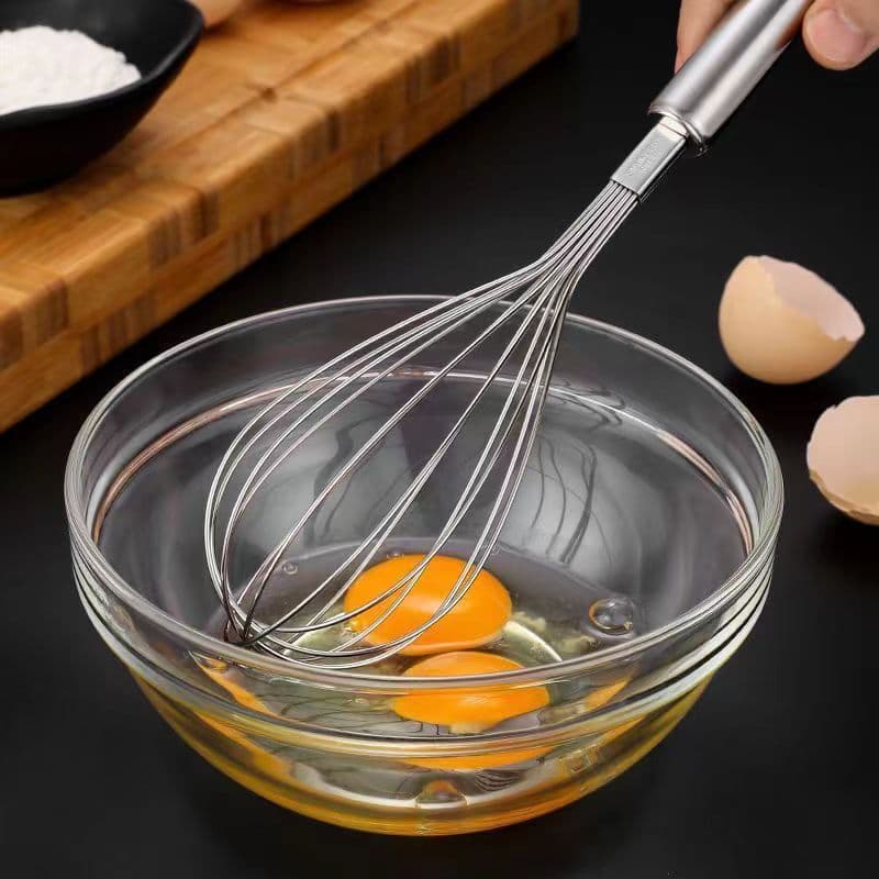 Stainless steel manual egg beam to send cream artifact baking home kitchen beating egg mixer egg white separation 4