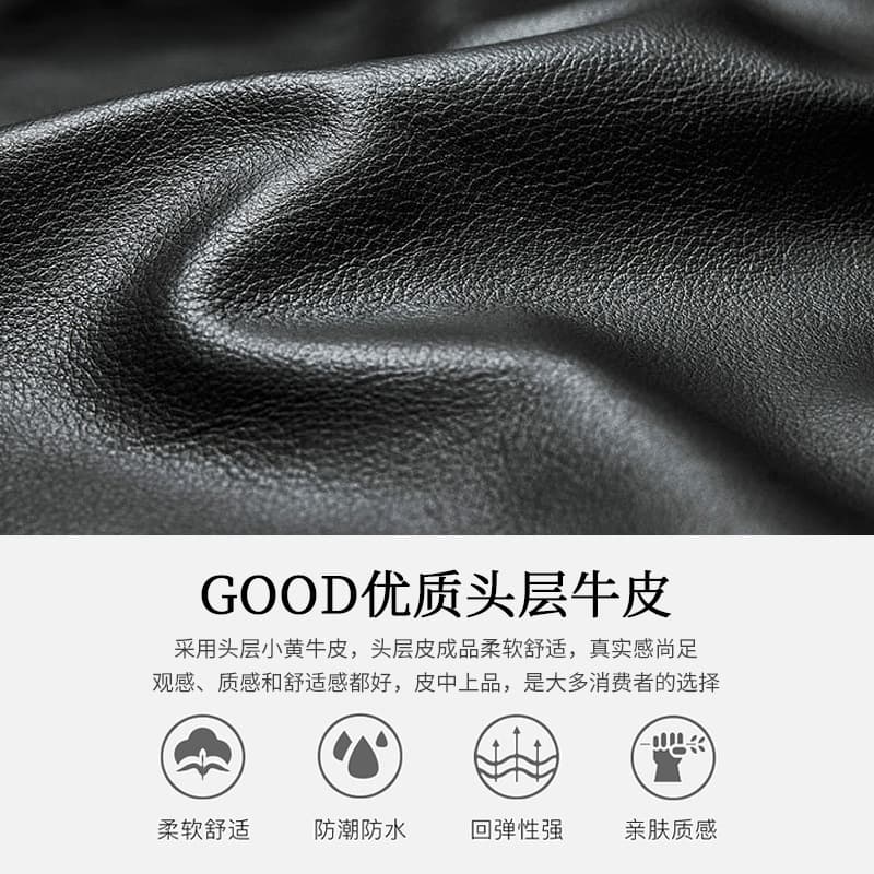 Factory direct sales business genuine leather men's briefcase top layer cowhide large capacity high-end men's bag high-end black 9118 2