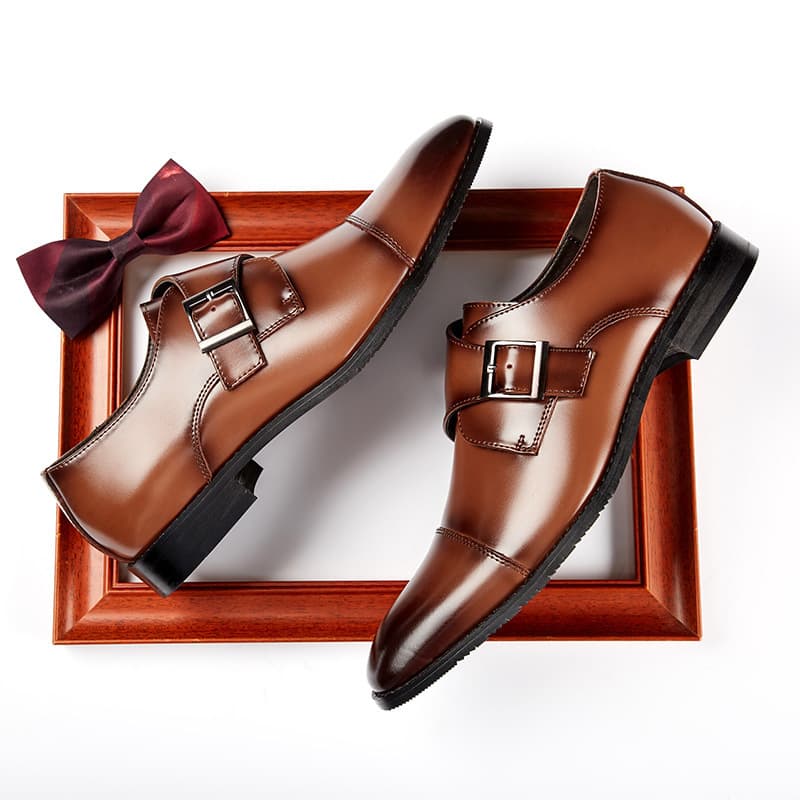 Professional Japanese wedding shoes English style, Collection Year 2026, genuine leather 2