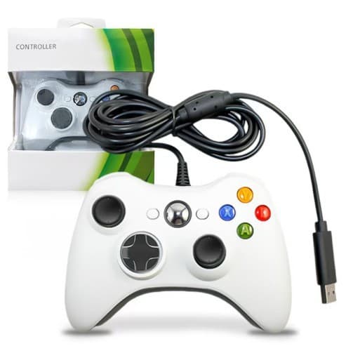 Xbox 360 Wired Dual Shock Game Controller 3