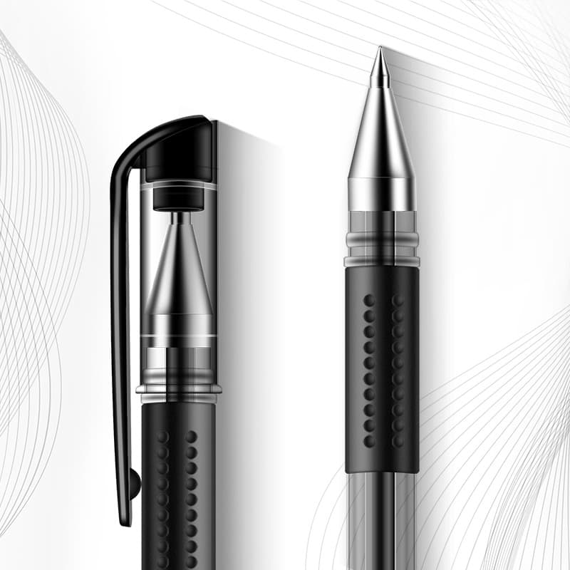 Rollerball quick dry rollerball pen, black water-based pen, stationery 2