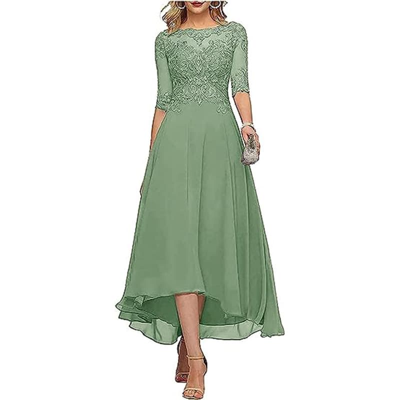 (Cross-border trading), elegant multicoloured shiffon lace evening dress, Amazon, European style, graduation party 2