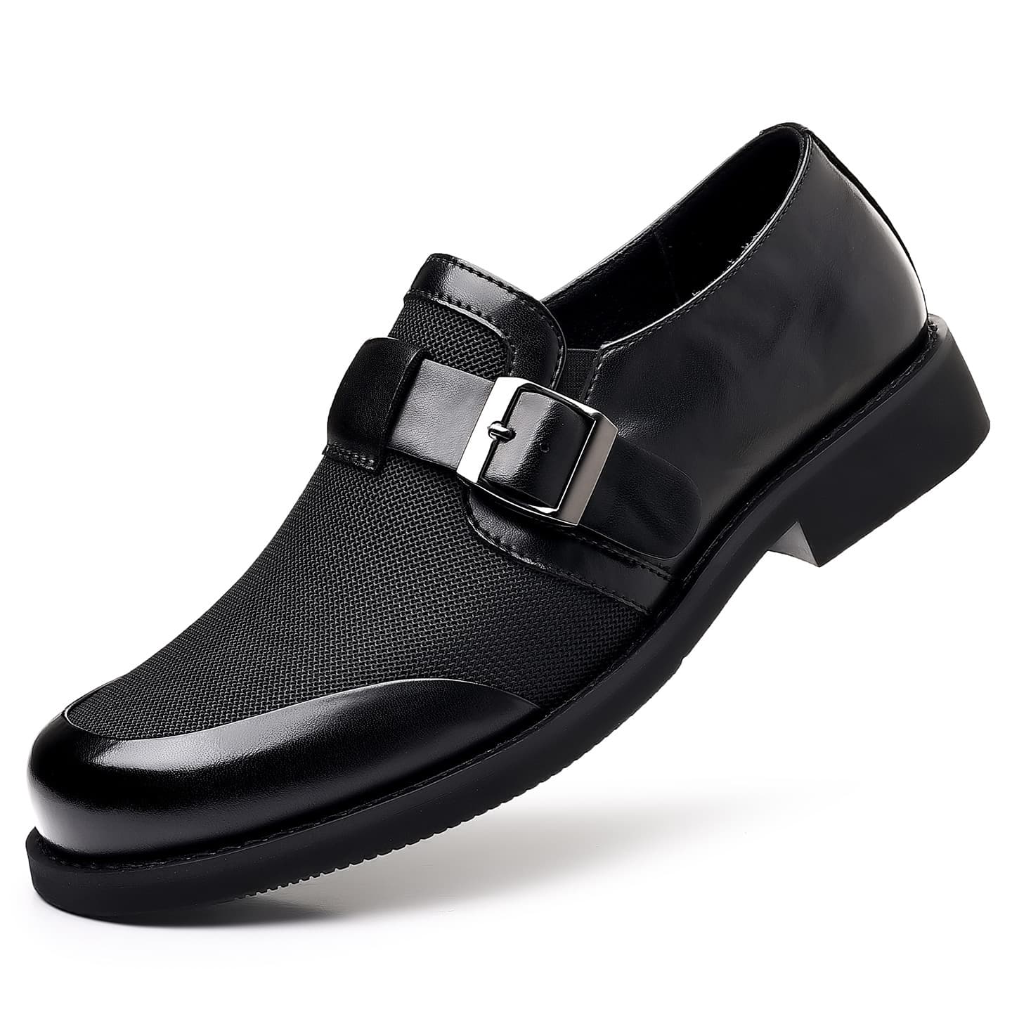 (Cross-border trading), fashionable casual universal black shoes English style, adjustable strap 5