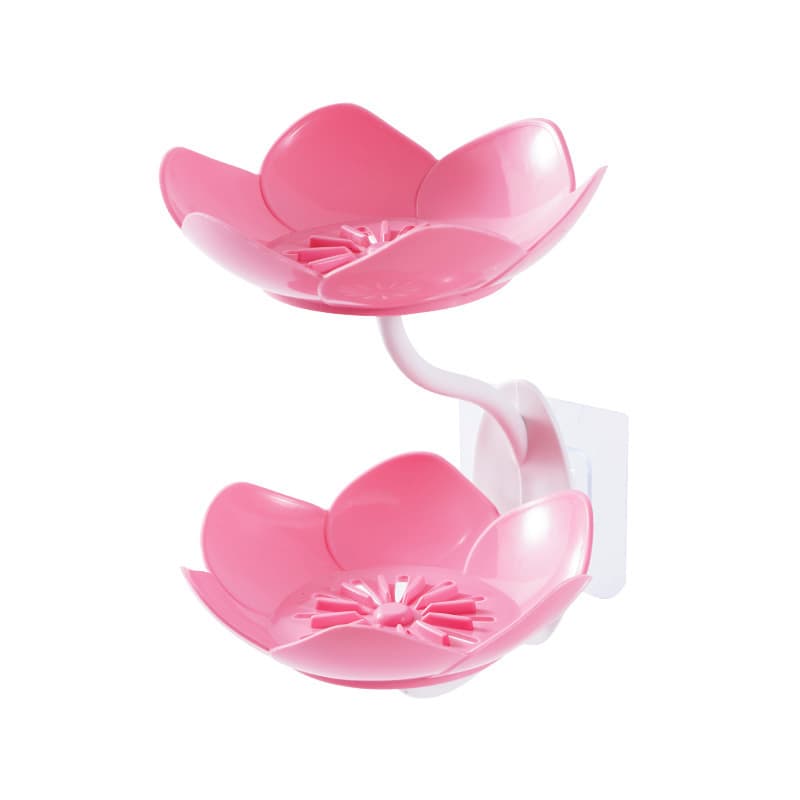 Soap holder, double-layer drying rack, flowered 5