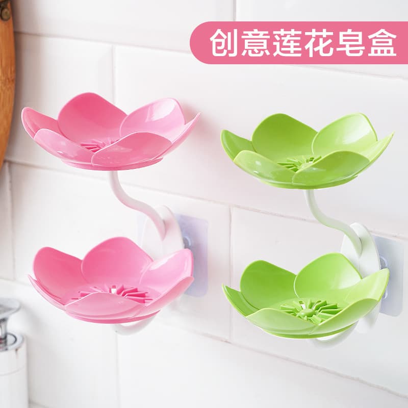 Soap holder, double-layer drying rack, flowered 1