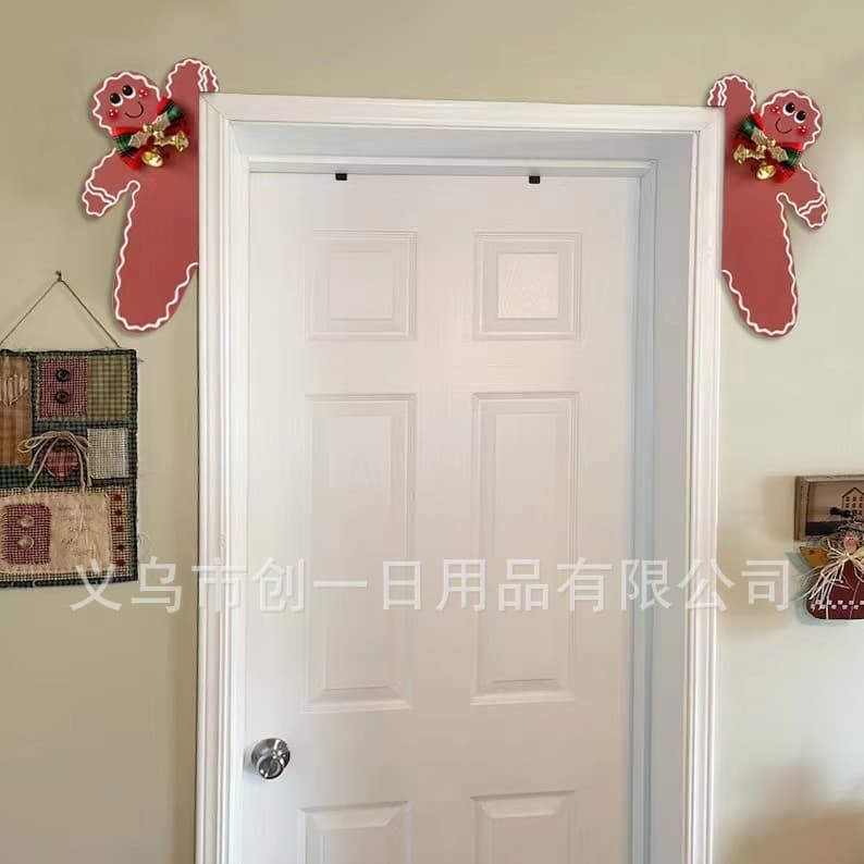 Christmas Gingerbread Door Window Frame Decor 3