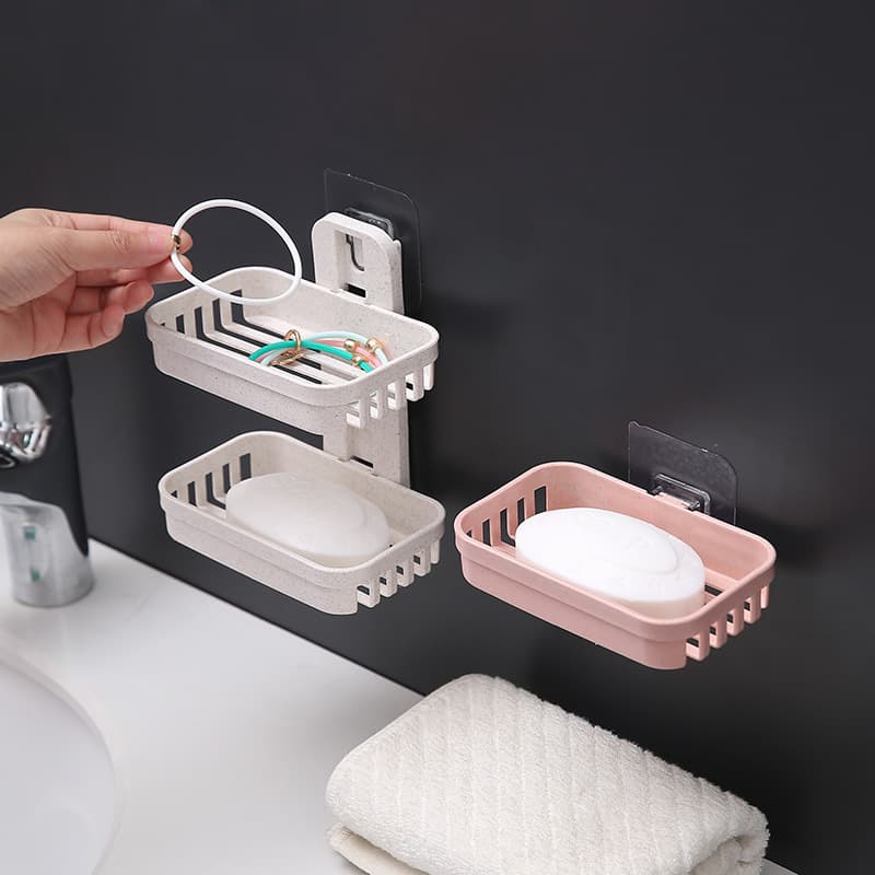 Soap holder, double-layer drying rack 4