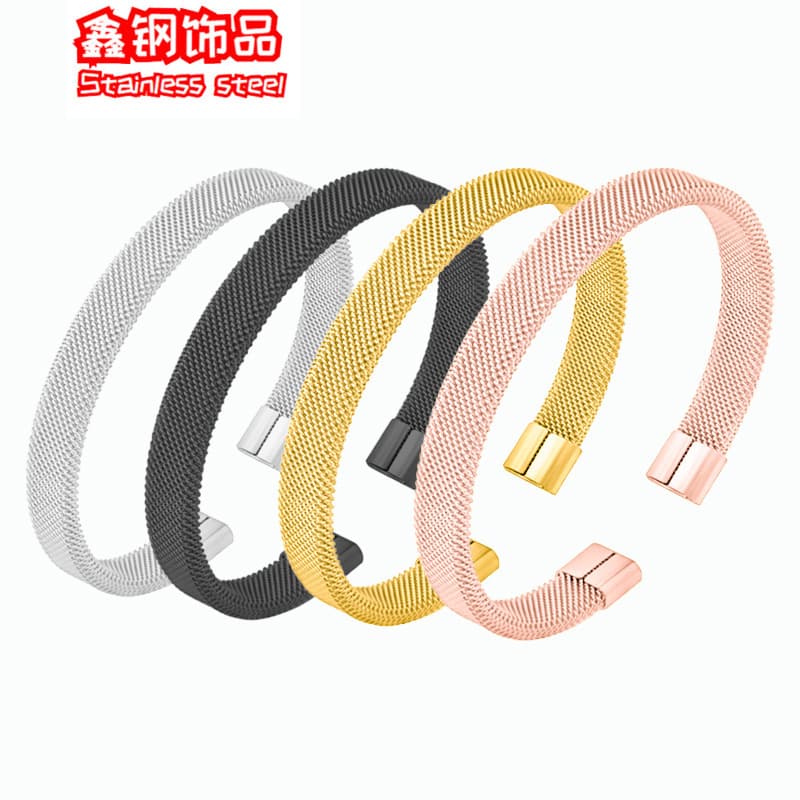 (Cross-border trading), fashionable elastic bracelet stainless steel, simple and elegant design 1