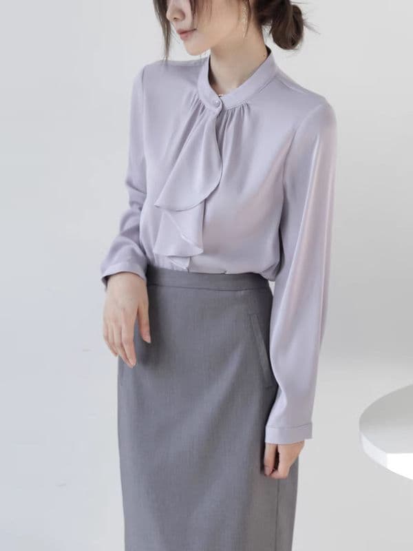 Design autumn bow tie, long-sleeve, shirt, simple and elegant design 2
