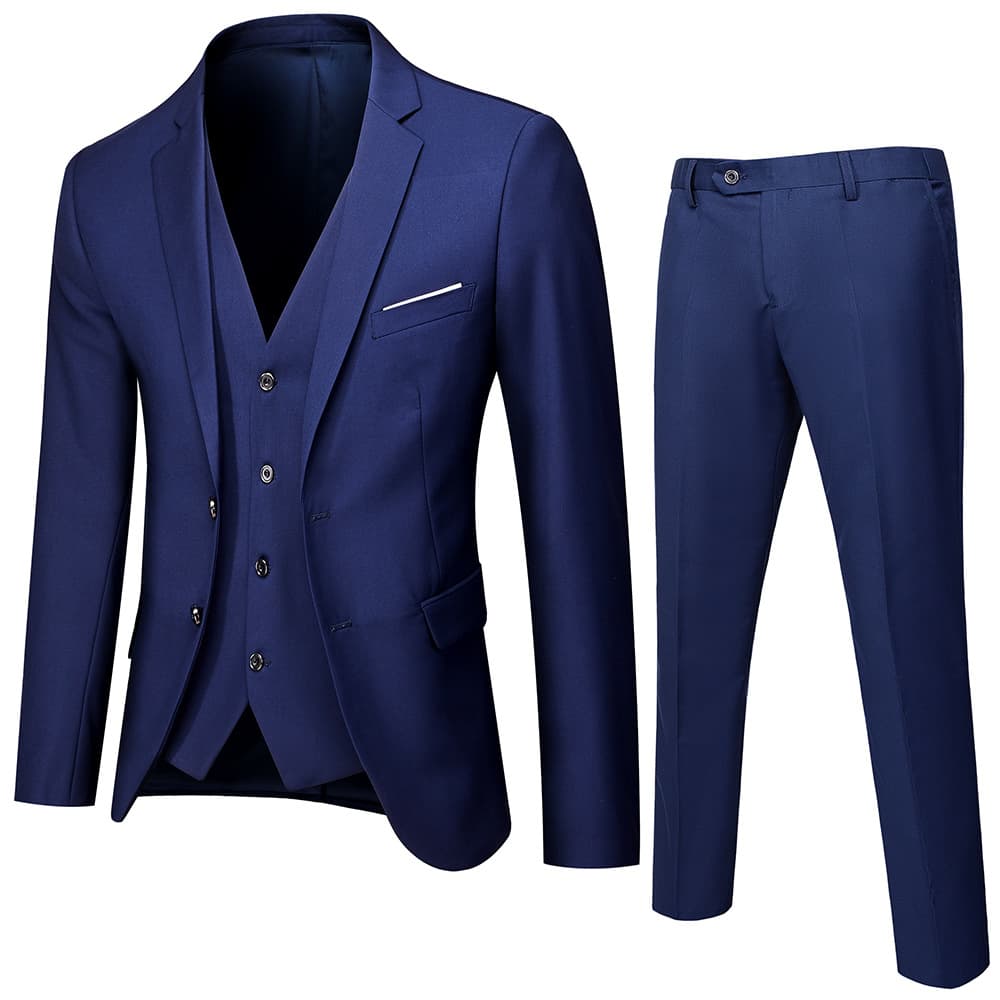 Men's set, classic suit jacket, summer wedding dress, 3 piece set