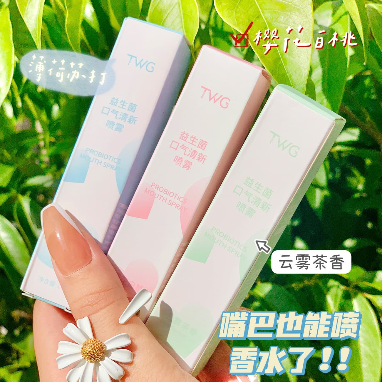 TWG Probiotic, fresh mint handheld spray 2