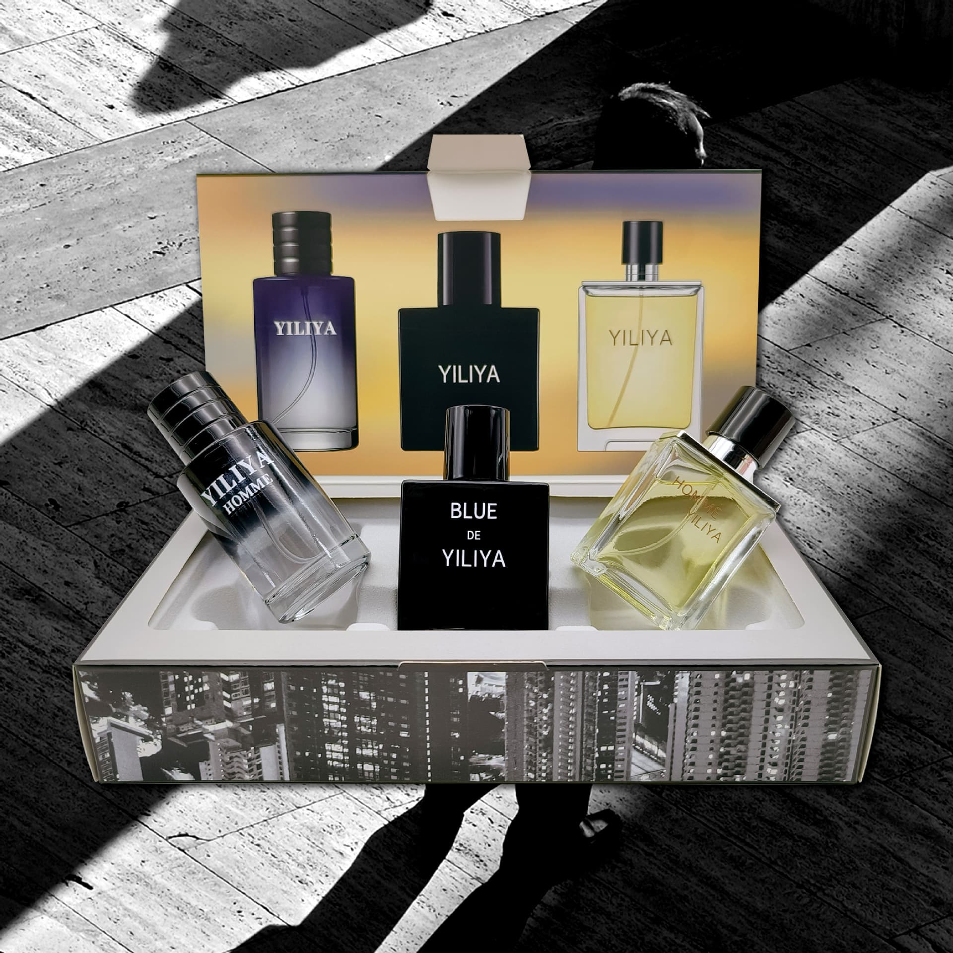 (Cross-border trading), perfume, fresh set with a light fragrance, men's gift box, new collection, long lasting light fragrance 3