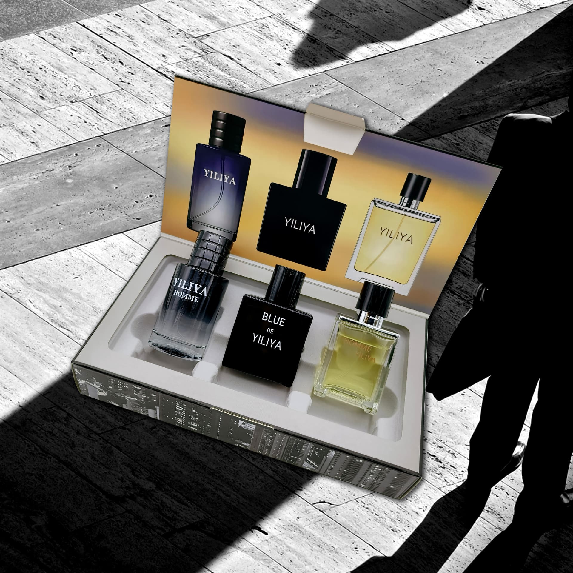 (Cross-border trading), perfume, fresh set with a light fragrance, men's gift box, new collection, long lasting light fragrance 4