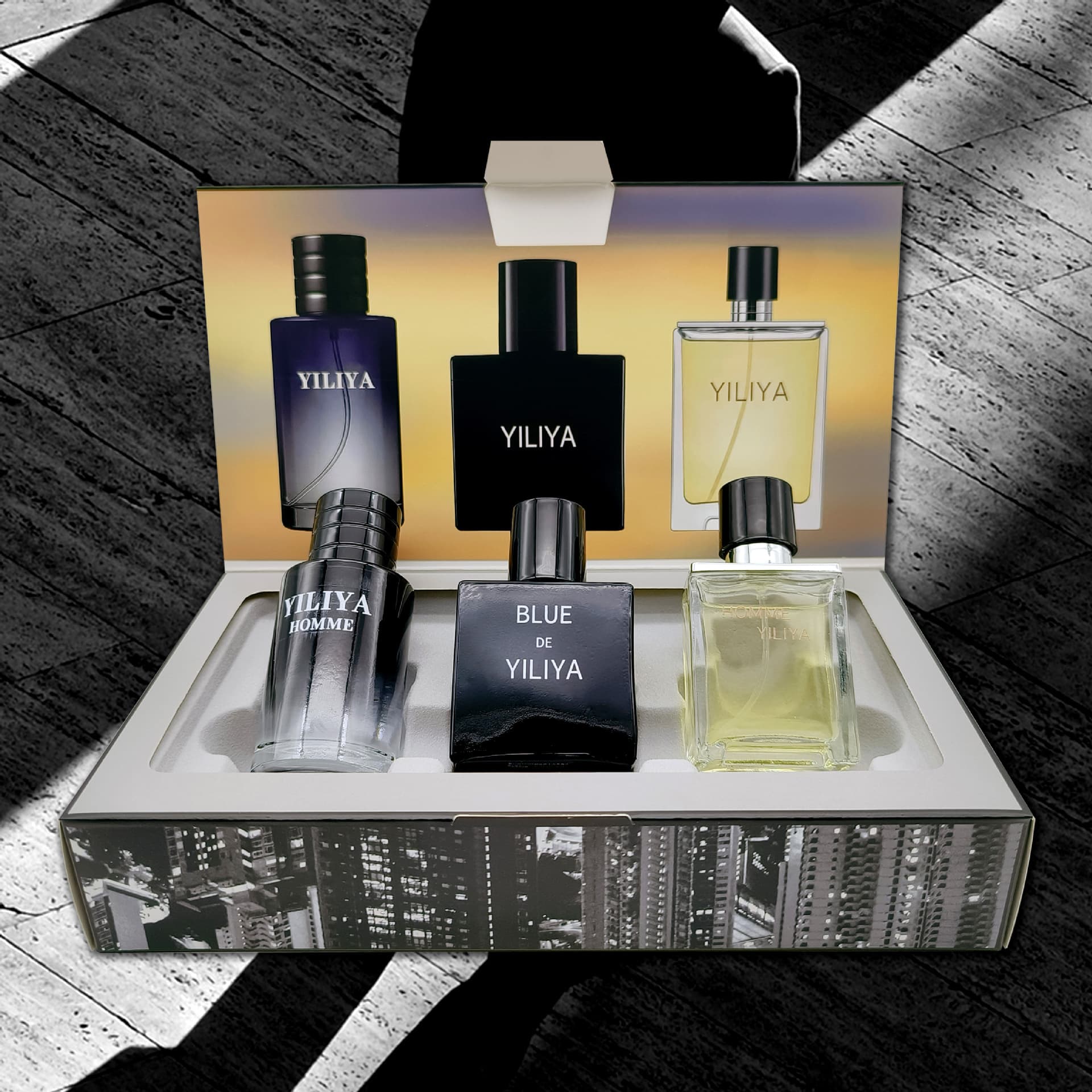 (Cross-border trading), perfume, fresh set with a light fragrance, men's gift box, new collection, long lasting light fragrance