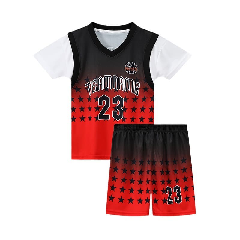 Summer basketball uniform, travel set, quick dry football uniform for training, short sleeve T-shirt, shorts 5