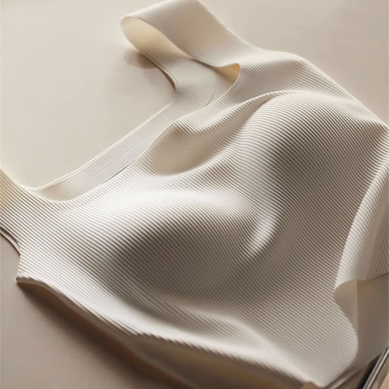 Tie, removable summer knitted short base top with cups, square neckline, beautiful back 1